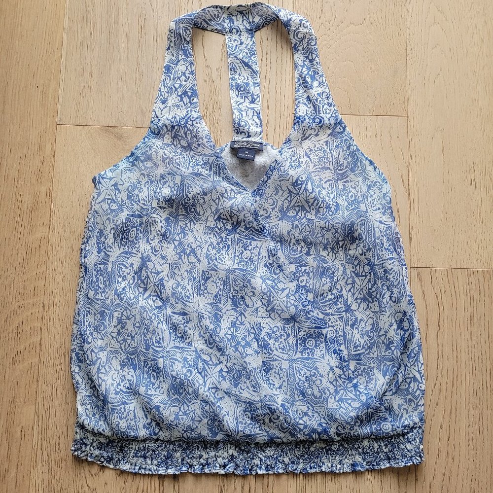 Lucky Brand Tile Print Boho Tank Top Size M